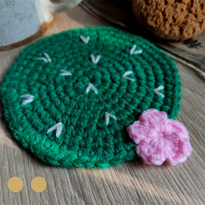 Кактуси з рожевими квіточками