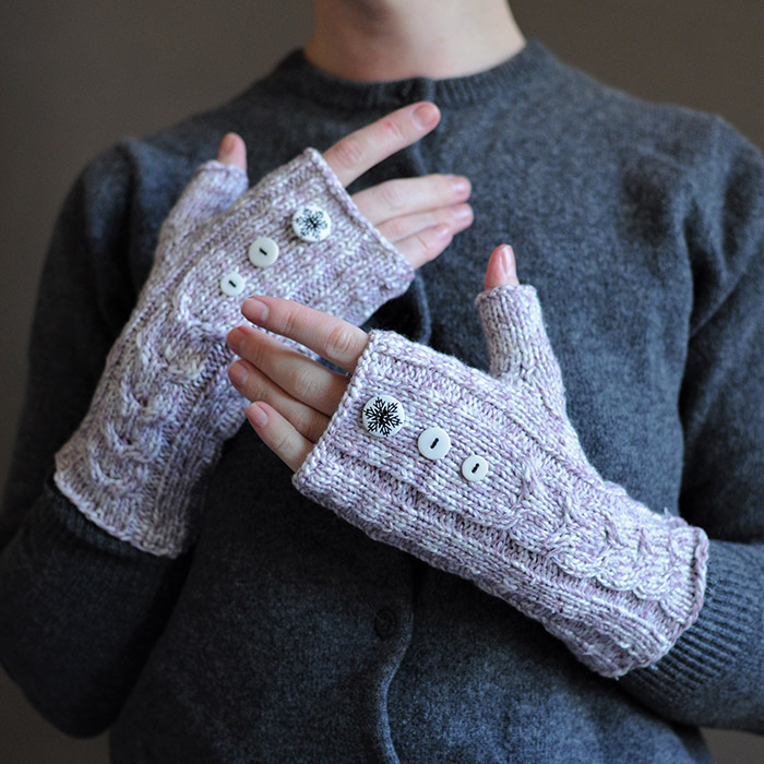 Мітенки 'Фіолетовий меланж'