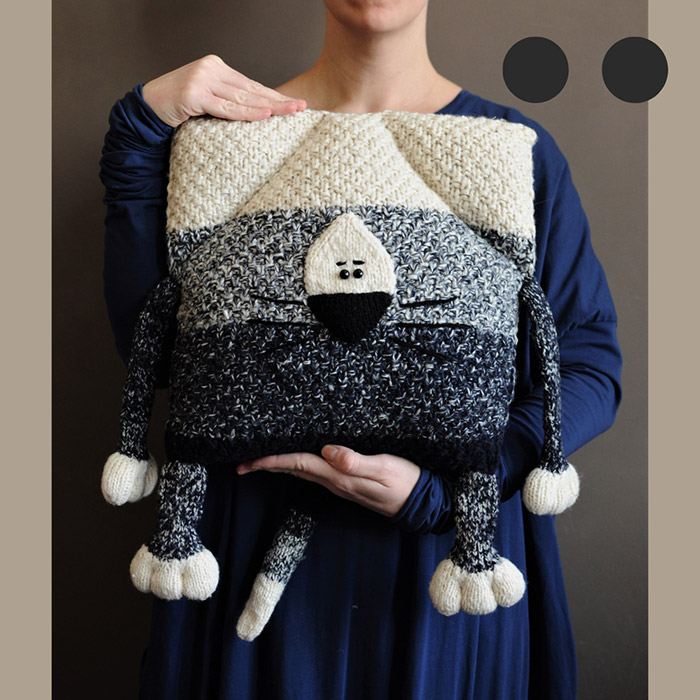 Синьо-бежевий меланж